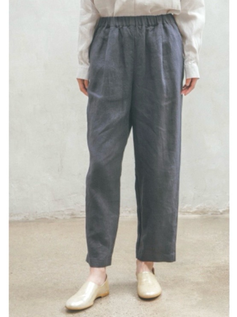 Fog Linen Work Gray Pants